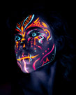 17mm UV Glow White Mini Sclera Contacts