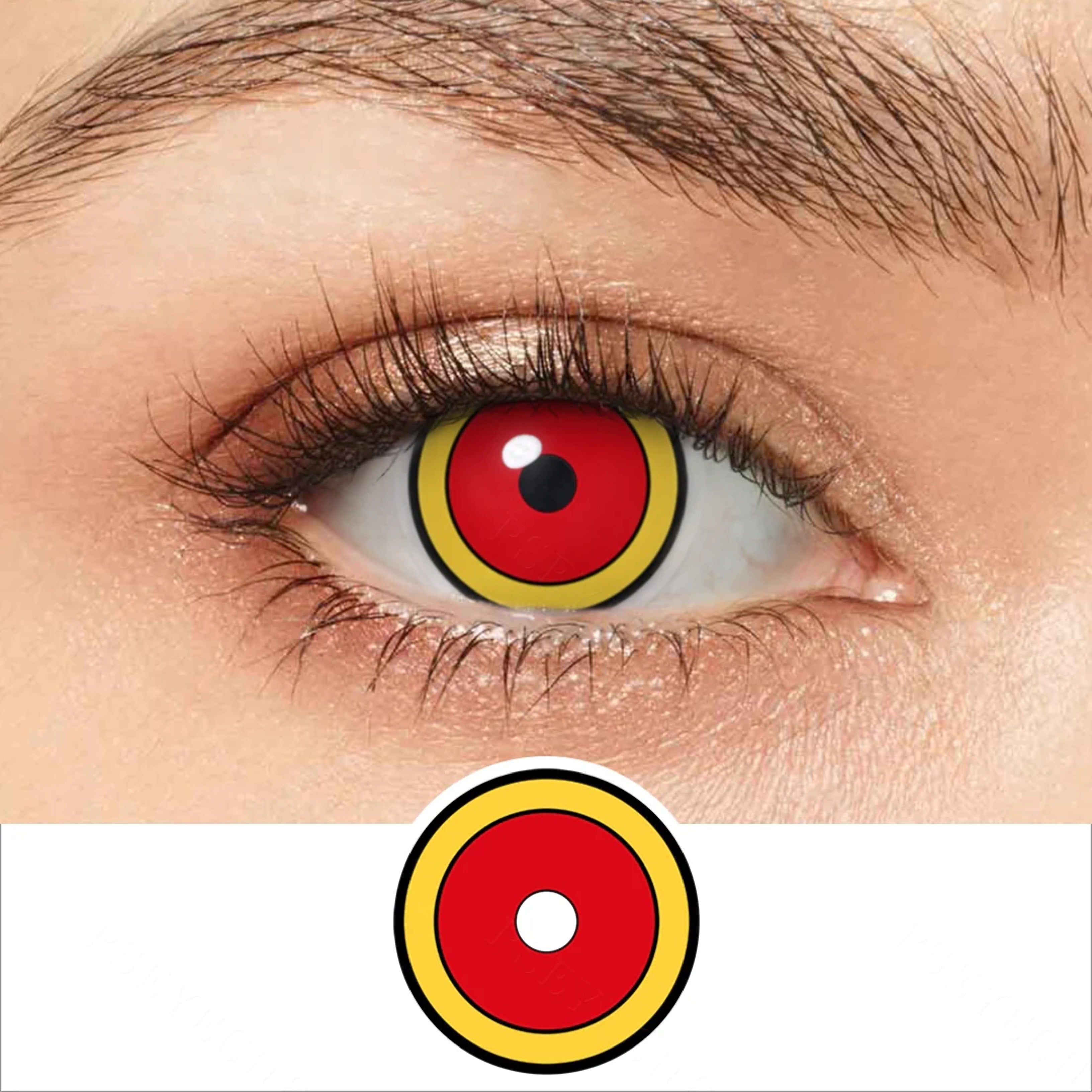 Demon Slayer Rengoku Eye Contacts – Halloween Contact Lenses