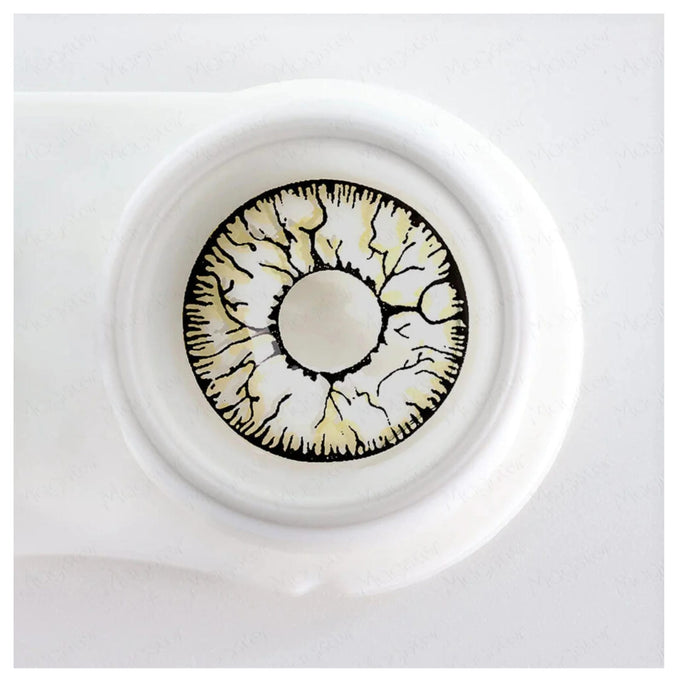 White Crack Halloween Cosplay Contacts