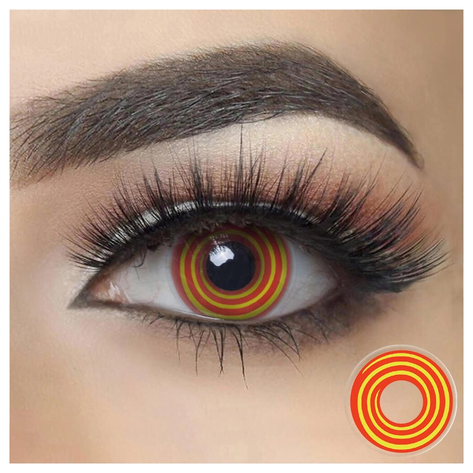 Yellow Spiral Halloween Contacts (Chainsaw Man Makima) Halloween