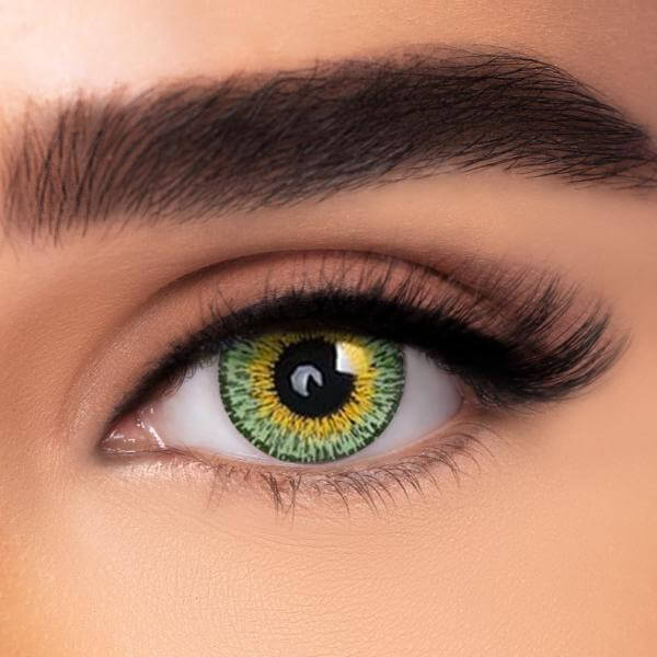 Laurel Green Coloured Contact Lenses  Laurel Green Eye Contacts –  Halloween Contact Lenses
