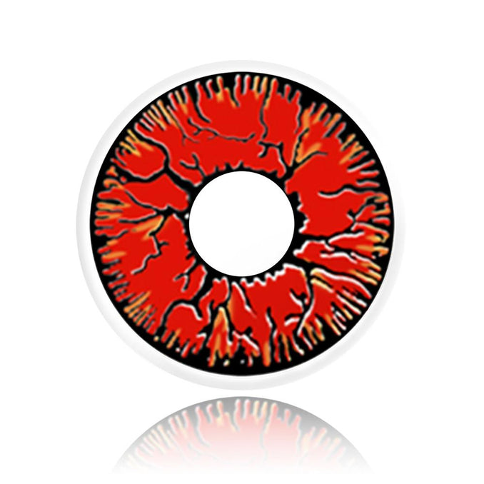 Red Crack Halloween Contacts