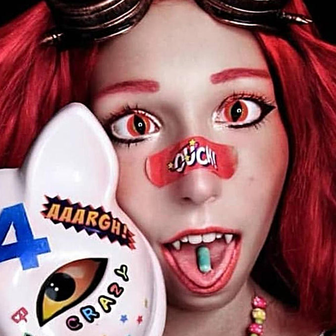 Red Dragon Eye Halloween Contacts
