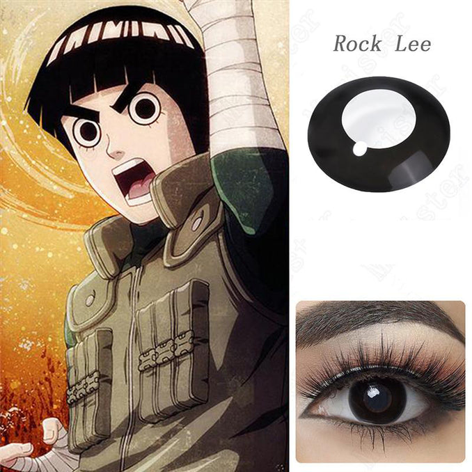 Blackout Halloween Contacts (Anime - Rock Lee)