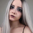 Blackout Halloween Contacts (Anime - Rock Lee)