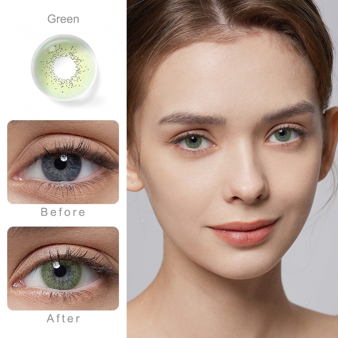 FreshGo - Ocean Green Coloured Contacts