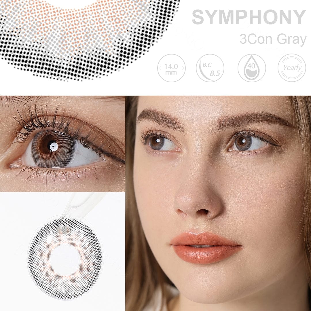 Symphony 3Con Gray Coloured Contacts