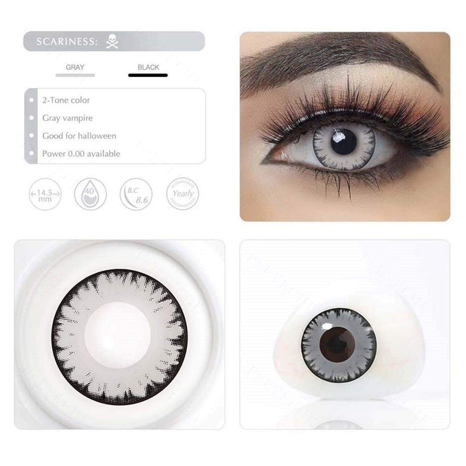 Gray Vampire Halloween Contacts