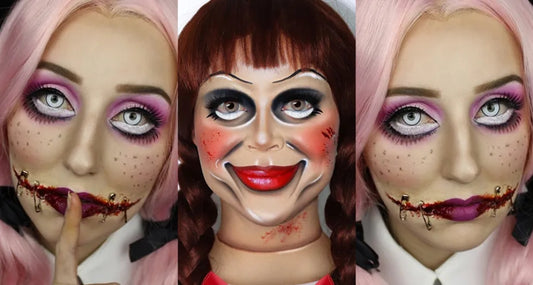 Scary Doll Characters for Halloween with Sclera Lenses