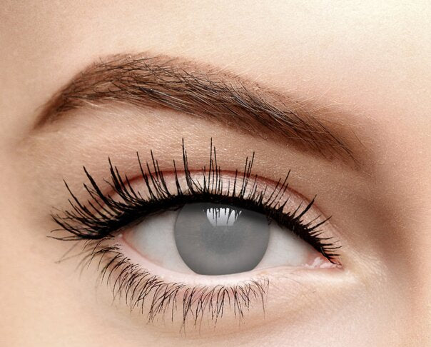 Grey Blind Coloured Contact Lenses – Daily Halloween Costume Lenses