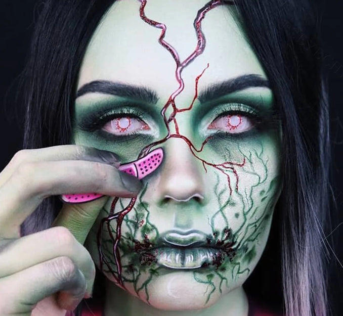 Crazy Blood Splat Halloween Contacts