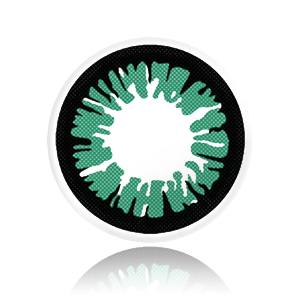 Glamor Green Halloween Contacts ( Expiry 10/25)