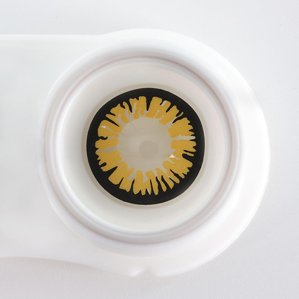 Glamor Yellow Halloween Contacts ( Expiry 10/25)