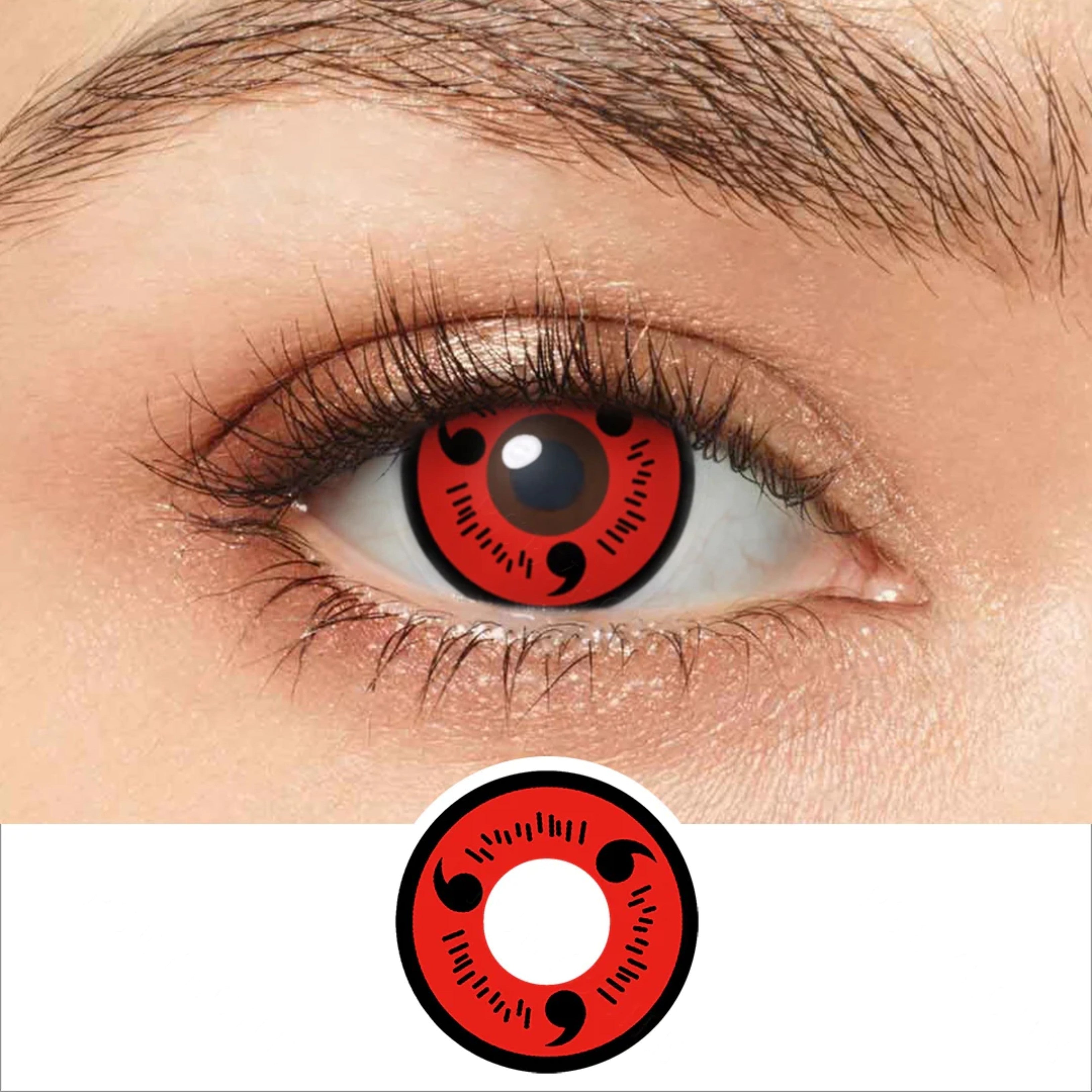 Cosplay Genshin Impact Hutao Red Colored Contact Lenses – unicolens