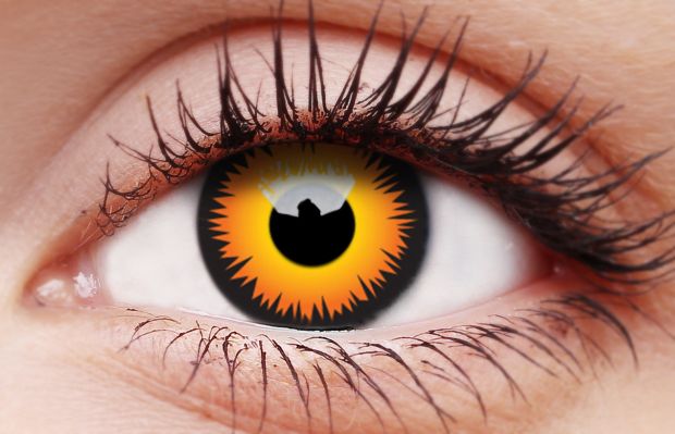 Orange Werewolf Coloured Contact Lenses – Daily Cosplay Contacts