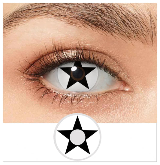 White Pentagram Contacts