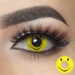 Yellow Smiley Cosplay Contact Lenses