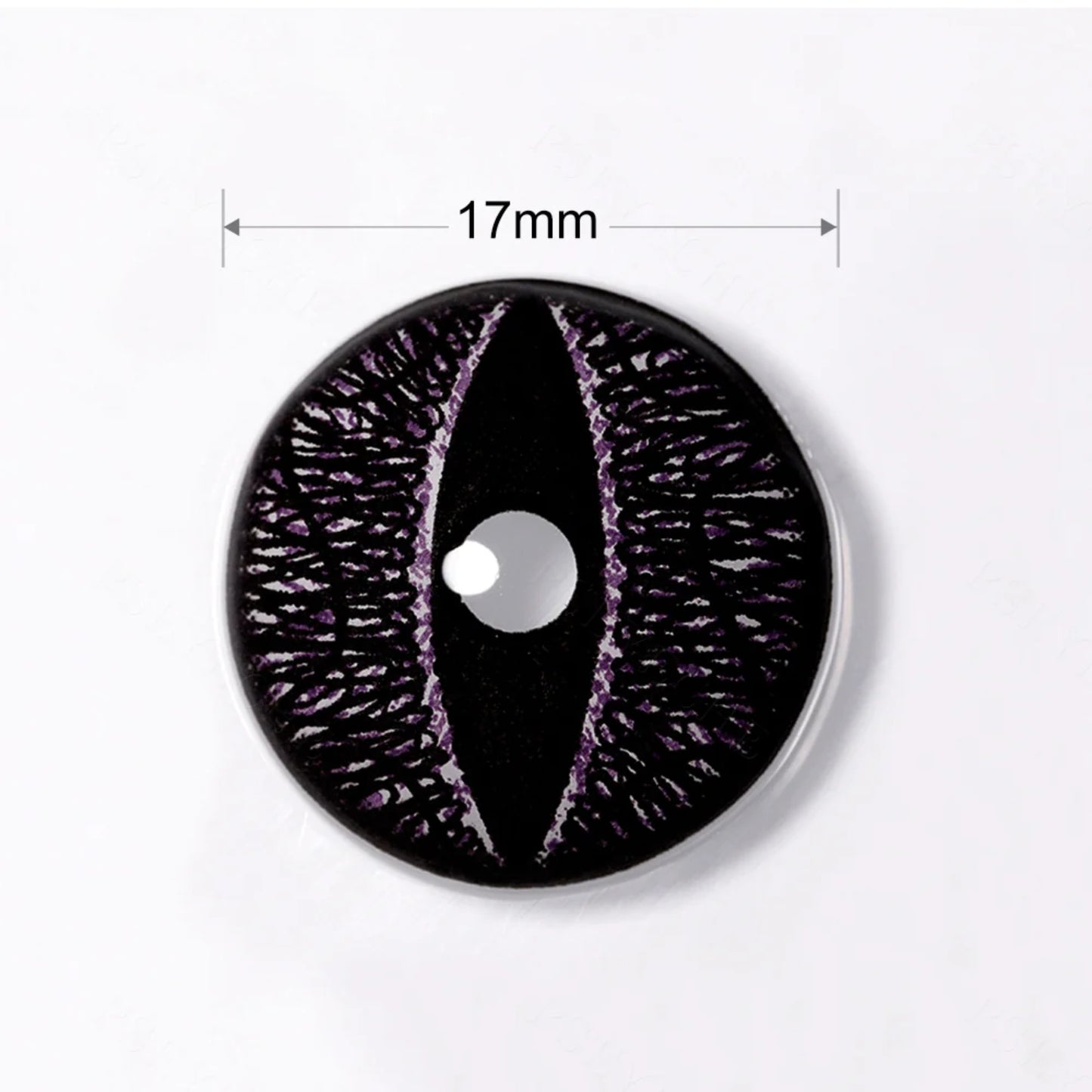 17mm Black Demon Mini Sclera Contacts