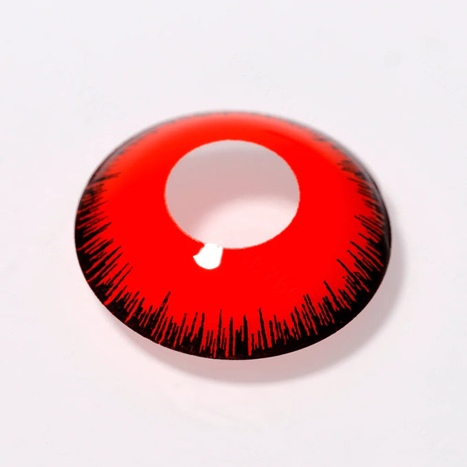 17mm Red Werewolf Mini Sclera Contacts