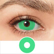 17mm UV Glow Green Mini Sclera Contacts