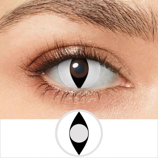 White Cat Eye Contacts