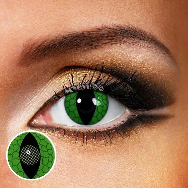 Green Snake Eyes – Halloween Contact Lenses