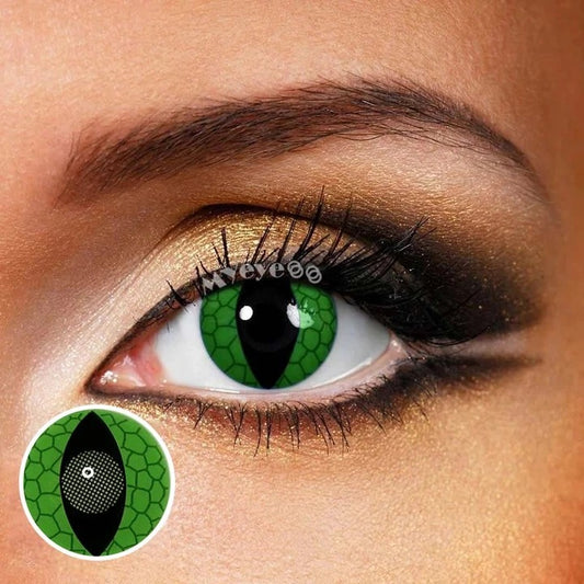 Lizard Contacts Snake Eye Contact Lenses | Lizard Eye Contacts Halloween – Halloween ...