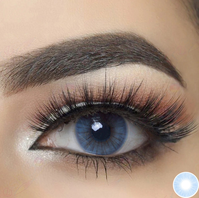 Blue colored contacts deals