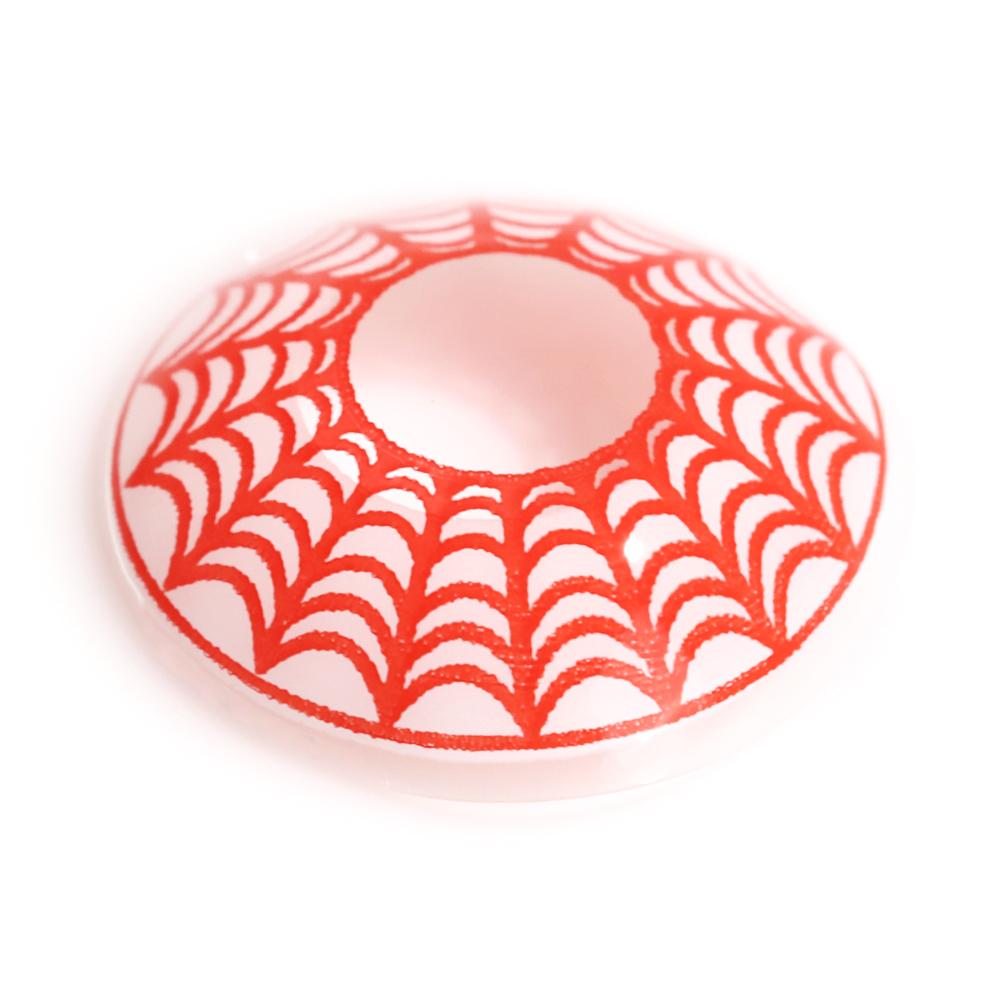 Red Web Halloween Contacts