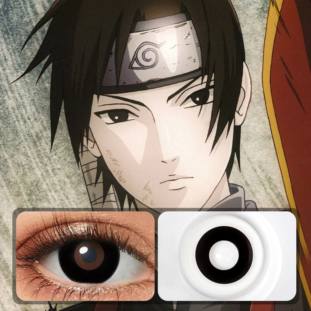 Blackout Halloween Contacts (Anime - Rock Lee)