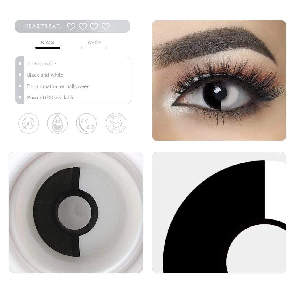 Black And White Halloween Contacts
