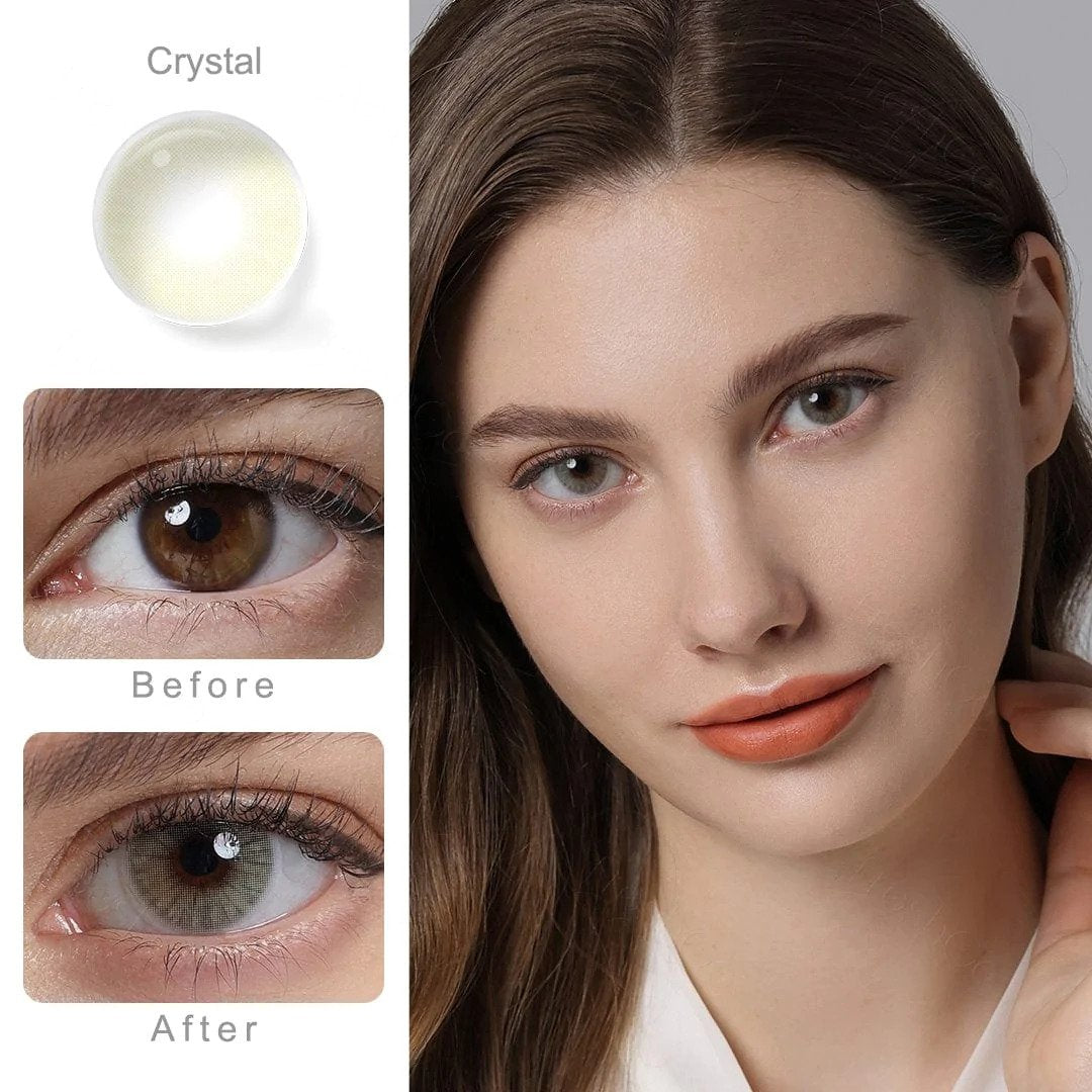 Hidrocor Crystal Yellow Colored Contacts
