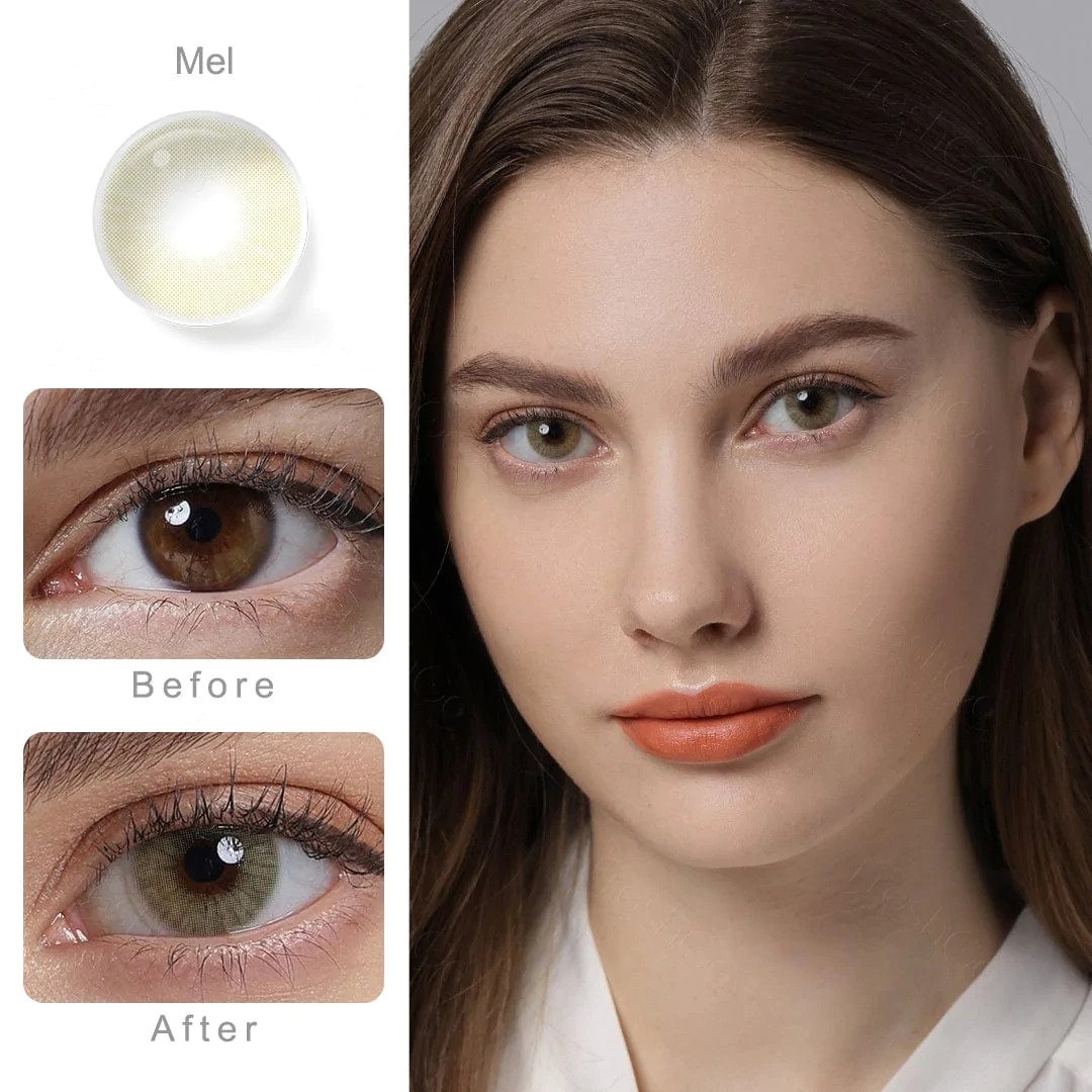 Hidrocor Mel Yellow Colored Contacts