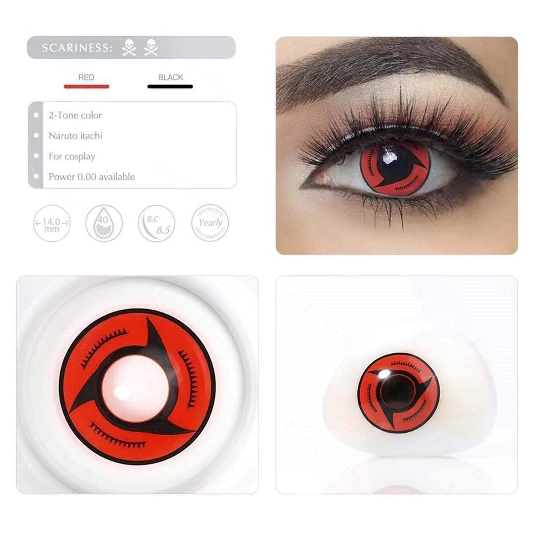 Itachi Uchiha Sharingan Contact Lenses Halloween Contact Lenses