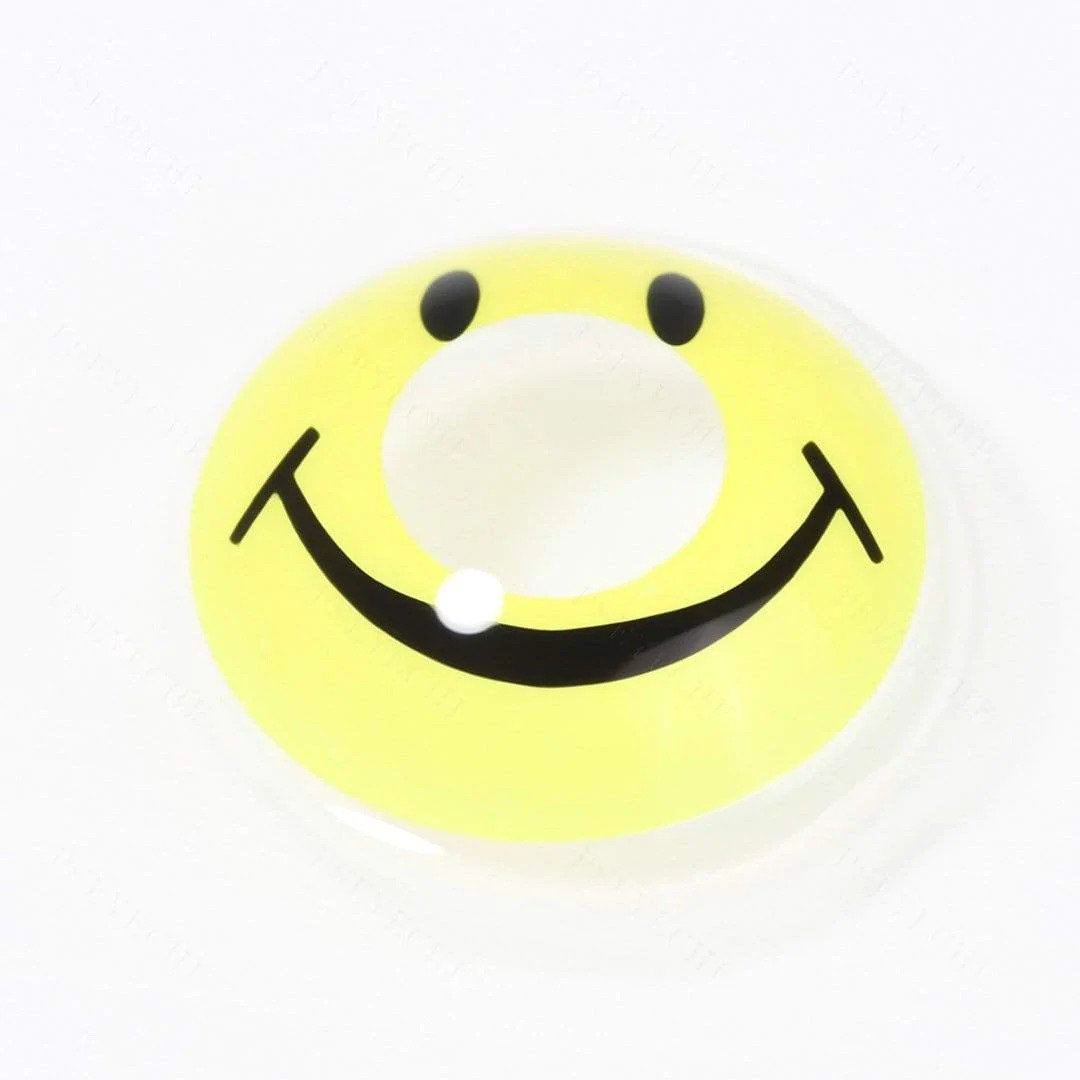 Yellow Smiley Cosplay Contacts