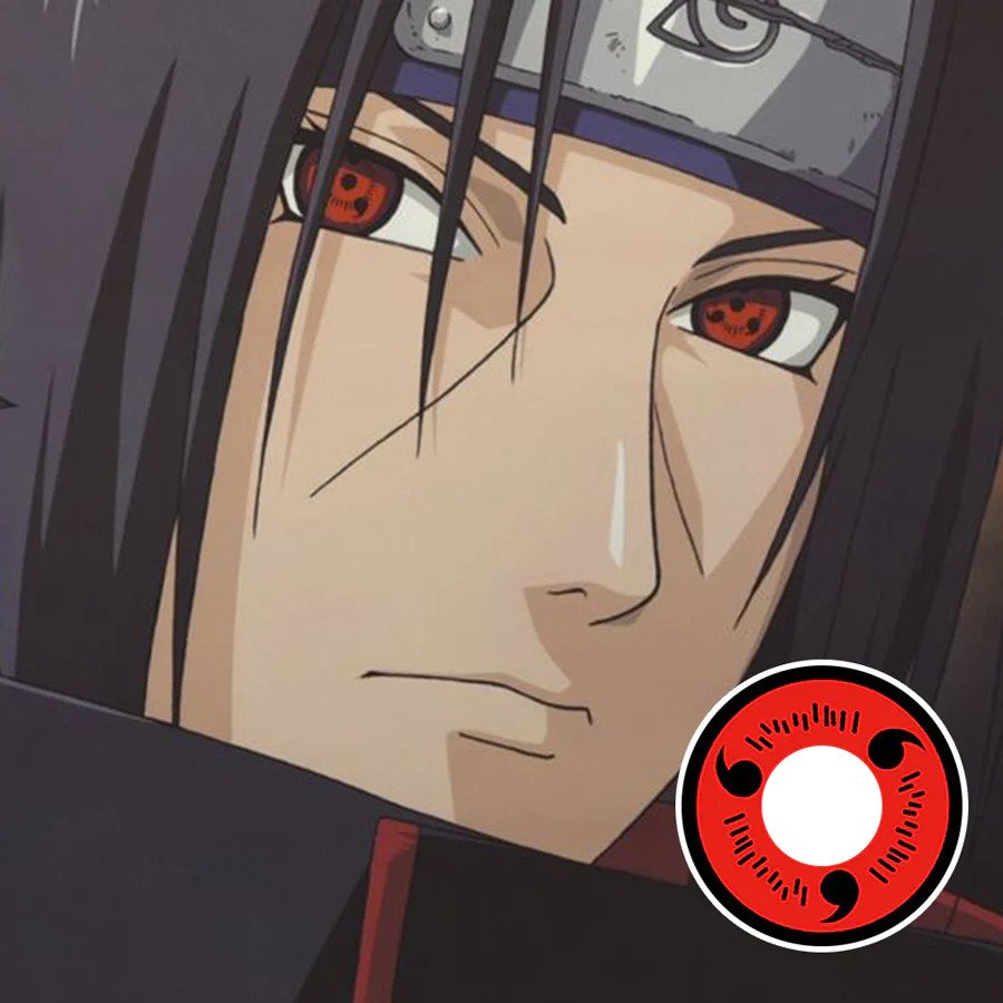 Naruto Sasuke Red Sharingan Cosplay Contacts