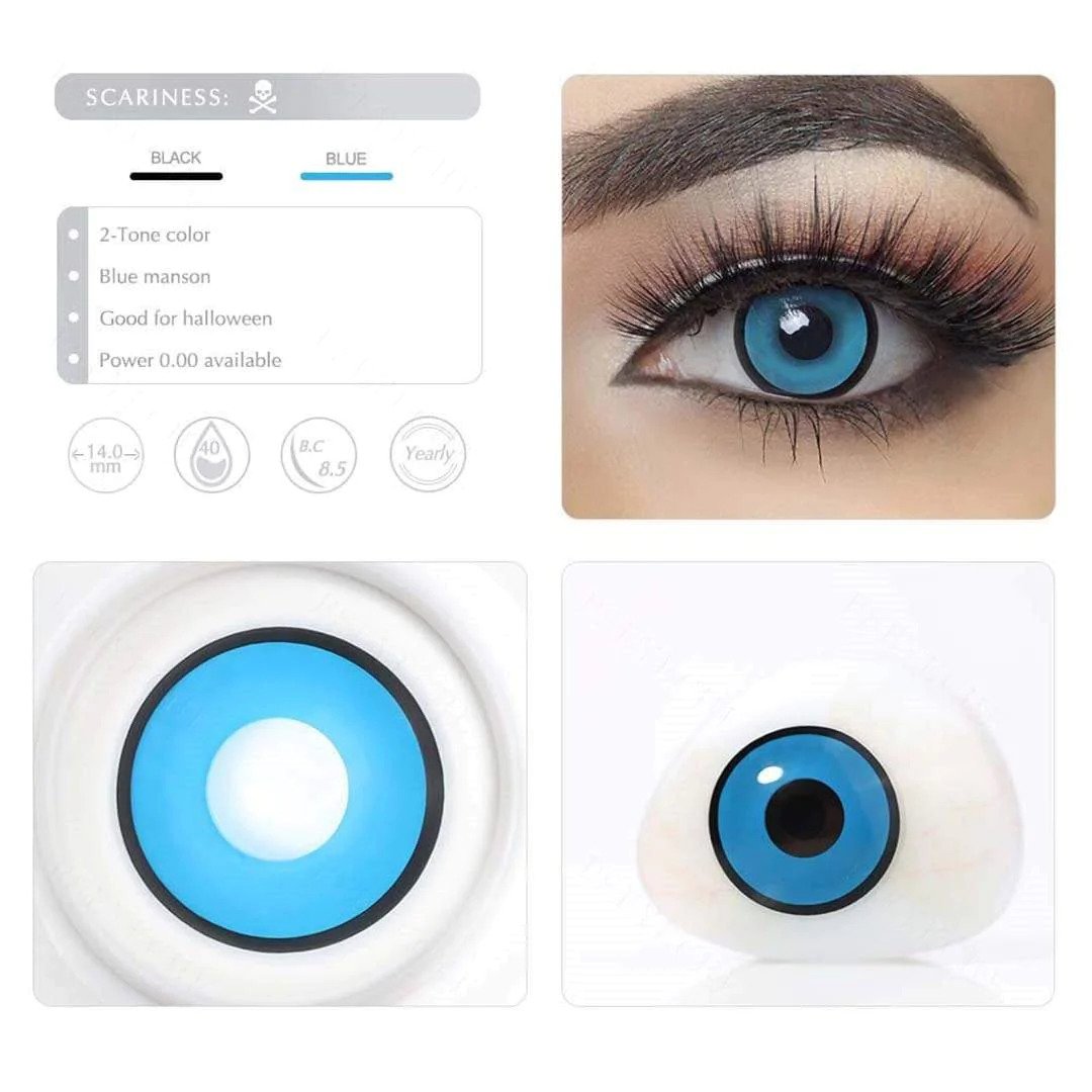 Blue Manson Halloween Contacts