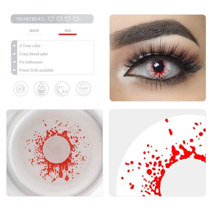 Crazy Blood Splat Halloween Contacts