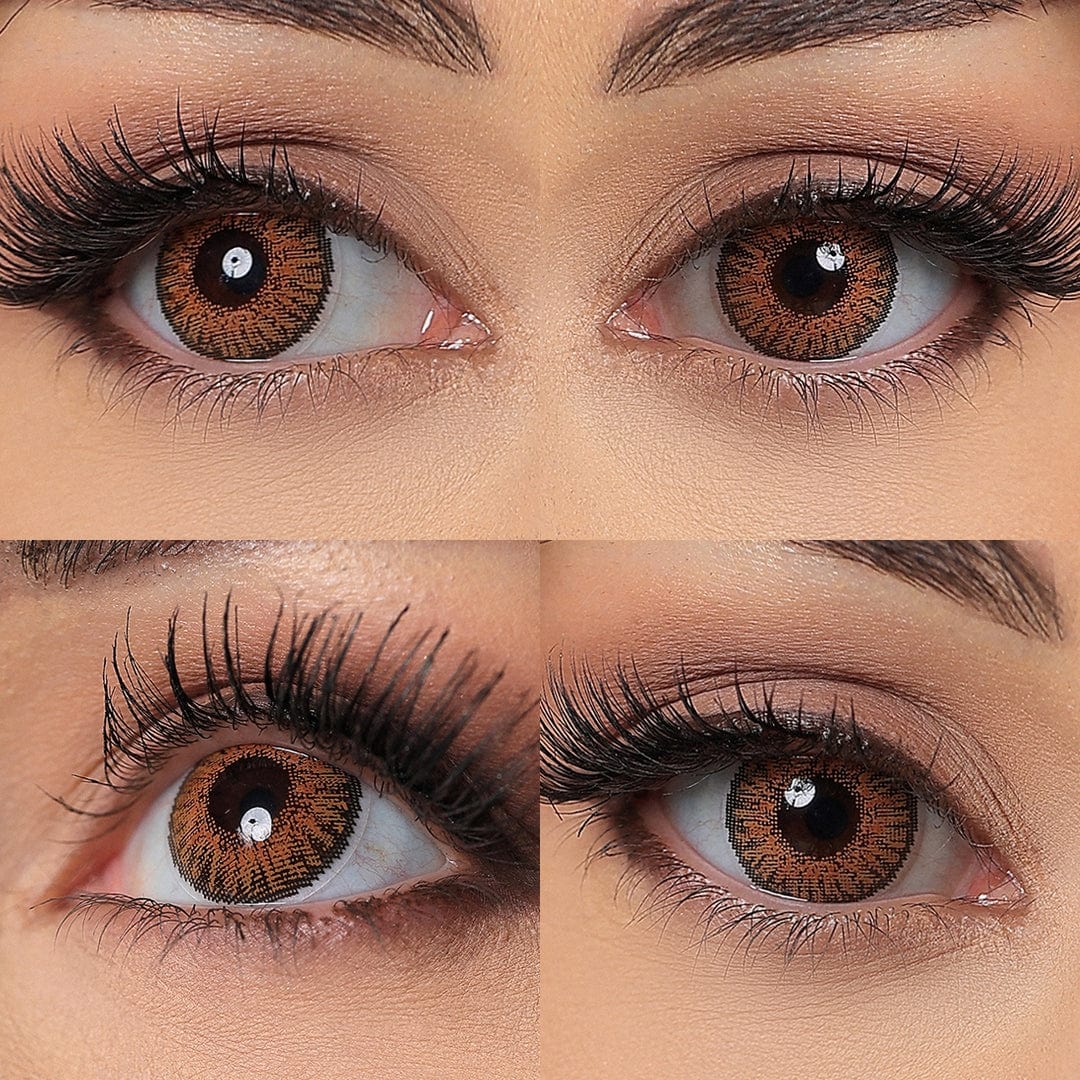 3 Tone Honey Colored Contacts