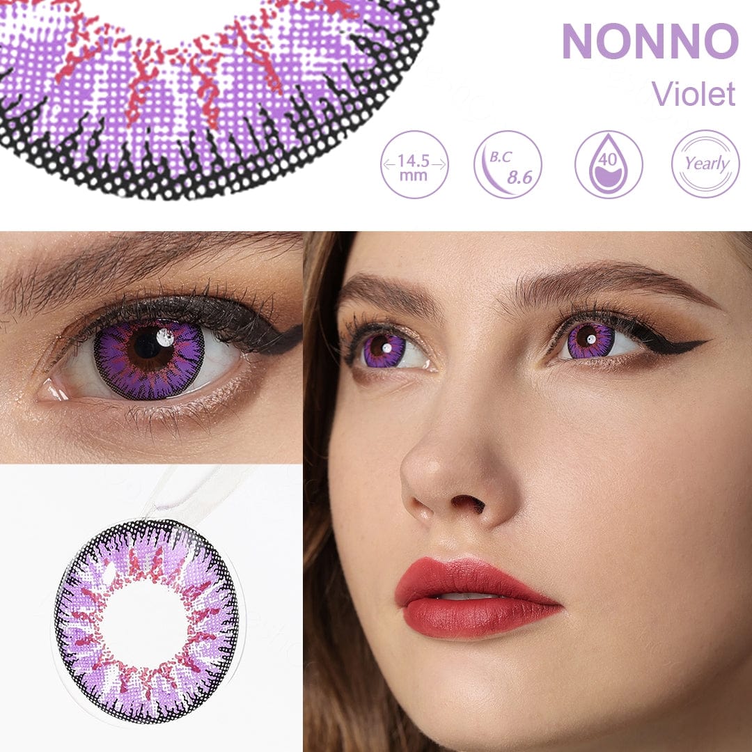 Nonno Violet Purple Coloured Contacts