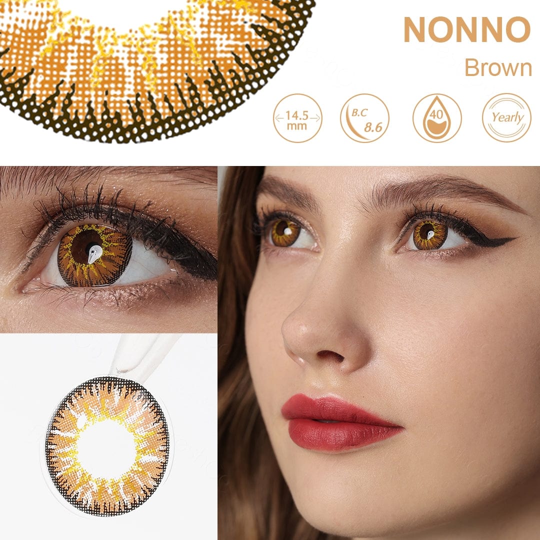Nonno Brown Coloured Contact Lenses
