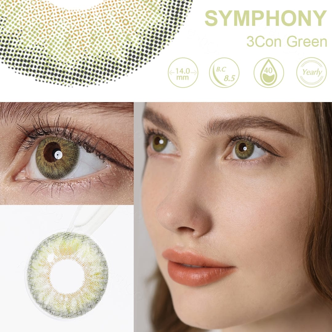 Symphony 3Con Green Coloured Contacts