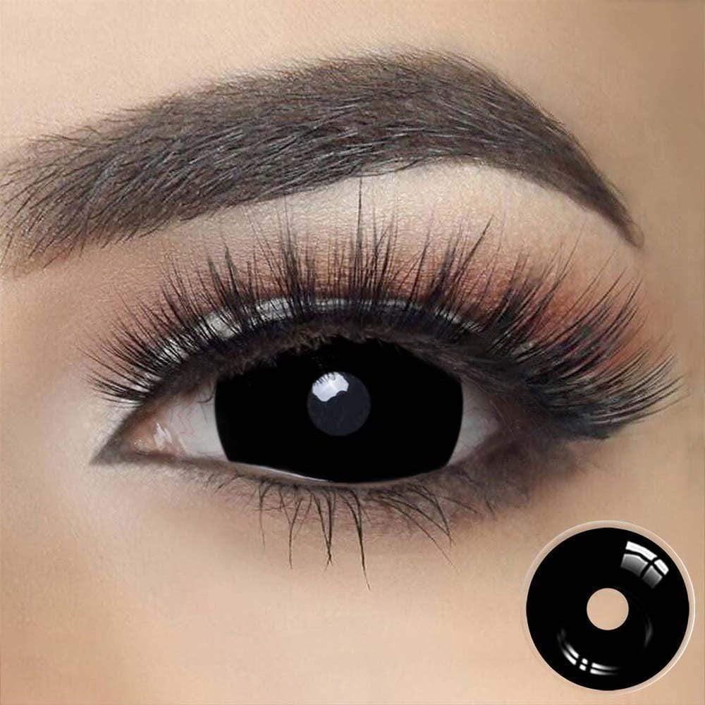 17mm Black Mini Sclera (With Pupil Cutout)