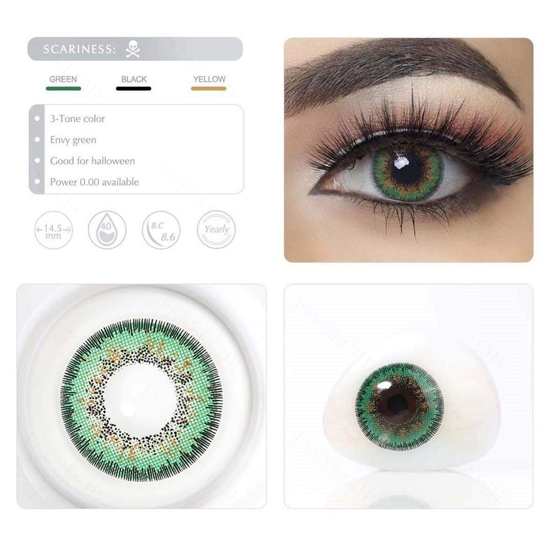 Envy Green Halloween Contacts